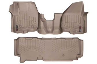 WeatherTech 454341-453053 Tan FloorLiner Set for 2012-2016 Ford 6.7L Powerstroke