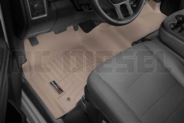 WeatherTech 454771 Tan Front FloorLiner for 2012-2017 Dodge 6.7L Cummins