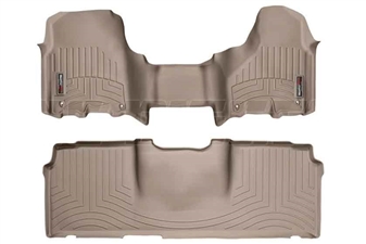 WeatherTech 454771-450123 Tan FloorLiner Set for 2012-2017 Dodge 6.7L Cummins