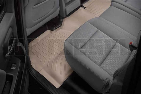 WeatherTech 455424 Tan Rear FloorLiner for 2014-2017 GM 6.6L Duramax LML, LP5