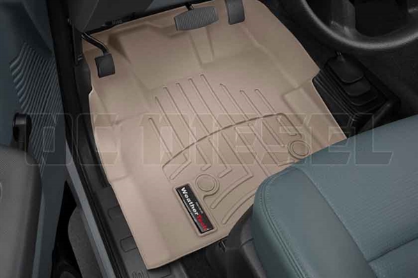 WeatherTech 455831 Tan Front FloorLiner for 2012-2016 Ford 6.7L Powerstroke