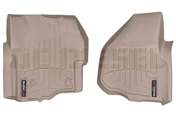 WeatherTech 455841 Tan Front FloorLiner for 2012-2016 Ford 6.7L Powerstroke