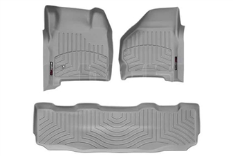 WeatherTech 46002-1-2 Grey FloorLiner Set for 1999-2007 Ford 7.3L, 6.0L Powerstroke