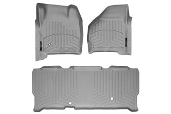 WeatherTech 46002-1-3 Grey FloorLiner Set for 1999-2007 Ford 7.3L, 6.0L Powerstroke