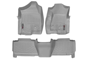 WeatherTech 460031-460612 Grey FloorLiner Set for 2001-2003 GM 6.6L Duramax LB7