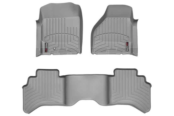 WeatherTech 46004-1-2 Grey FloorLiner Set for 2003-2009 Dodge 5.9L, 6.7L Cummins