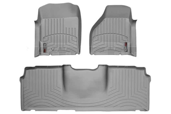 WeatherTech 460041-460123 Grey FloorLiner Set for 2006-2009 Dodge 5.9L, 6.7L Cummins