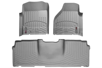 WeatherTech 46012-1-3 Grey FloorLiner Set for 2006-2009 Dodge 5.9L, 6.7L Cummins