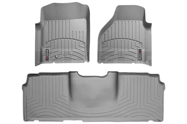 WeatherTech 46012-1-3 Grey FloorLiner Set for 2006-2009 Dodge 5.9L, 6.7L Cummins