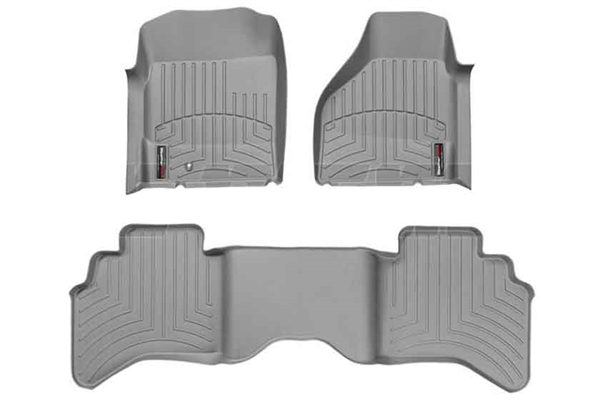 WeatherTech 460121-460042 Grey FloorLiner Set for 2003-2009 Dodge 5.9L, 6.7L Cummins