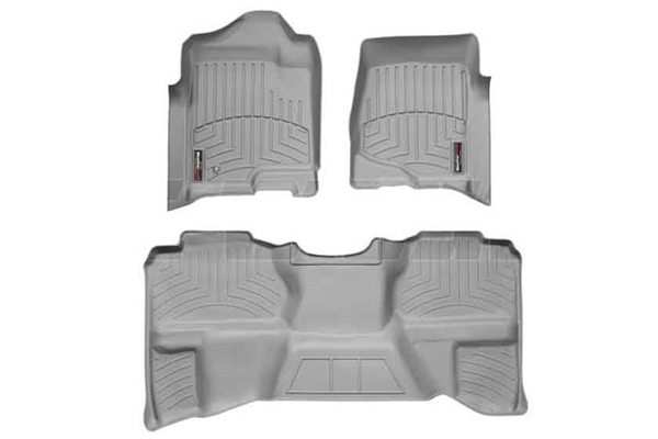 WeatherTech 46066-1-9 Grey FloorLiner Set for 2007-2013 GM 6.6L Duramax LMM, LML