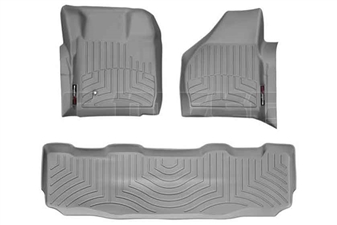 WeatherTech 461201-460022 Grey FloorLiner Set for 2008-2010 Ford 6.4L Powerstroke