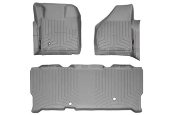 WeatherTech 461201-460023 Grey FloorLiner Set for 2008-2010 Ford 6.4L Powerstroke