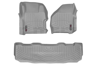 WeatherTech 461251-460022 Grey FloorLiner Set for 1999-2007 Ford 7.3L, 6.0L Powerstroke