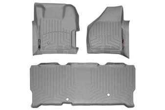 WeatherTech 461261-460023 Grey FloorLiner Set for 2008-2010 Ford 6.4L Powerstroke