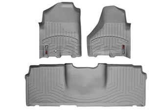 WeatherTech 462161-460123 Grey FloorLiner Set for 2010-2012 Dodge 6.7LCummins
