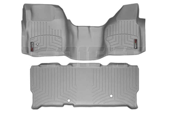 WeatherTech 462931-460023 Grey FloorLiner Set for 2008-2010 Ford 6.4L Powerstroke