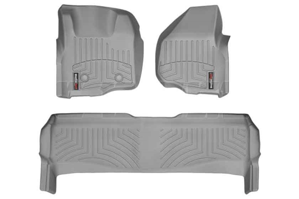 WeatherTech 46305-1-2 Grey FloorLiner Set for 2011-2012 Ford 6.7L Powerstroke