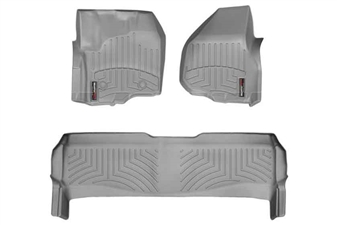 WeatherTech 464331-463052 Grey FloorLiner Set for 2012-2016 Ford 6.7L Powerstroke