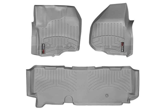 WeatherTech 464331-463053 Grey FloorLiner Set for 2012-2016 Ford 6.7L Powerstroke