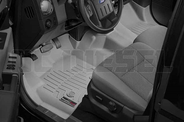 WeatherTech 464341 Grey Front FloorLiner for 2012-2016 Ford 6.7L Powerstroke