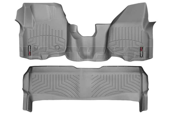 WeatherTech 464341-463052 Grey FloorLiner Set for 2012-2016 Ford 6.7L Powerstroke