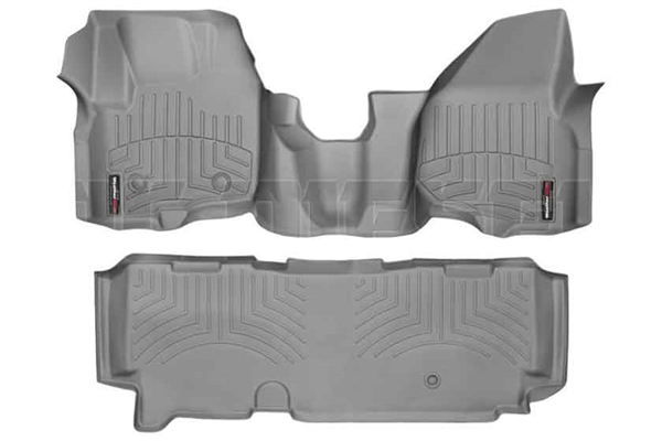 WeatherTech 464341-463053 Grey FloorLiner Set for 2012-2016 Ford 6.7L Powerstroke