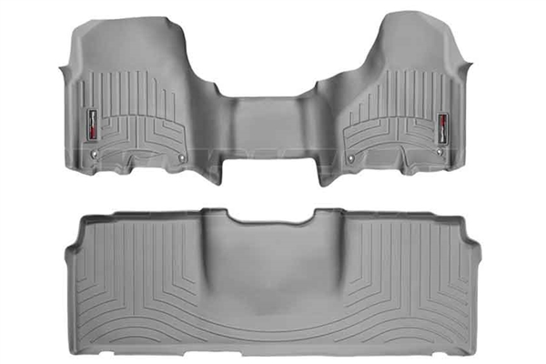 WeatherTech 464771-460123 Grey FloorLiner Set for 2012-2017 Dodge 6.7L Cummins