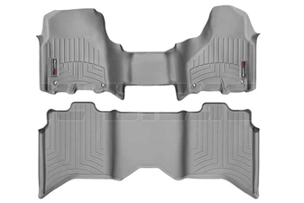 WeatherTech 464771-462163 Grey FloorLiner Set for 2012-2017 Dodge 6.7L Cummins