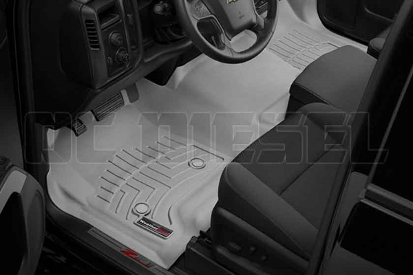 WeatherTech 465431 Grey Front FloorLiner for 2014-2017 GM 6.6L Duramax LML, LP5