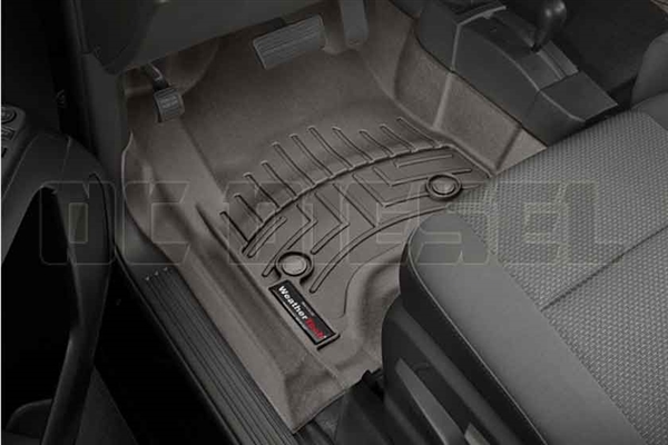 WeatherTech 477221 Cocoa Front FloorLiner for 2014-2017 GM 6.6L Duramax LML, LP5