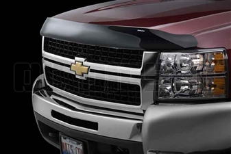 WeatherTech 50177 Dark Smoke Stone and Bug Deflectors for 2007-2010 GM 6.6L Duramax LMM