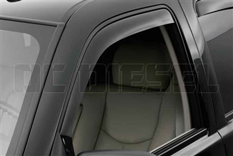 WeatherTech 80184 Front Pair Dark Side Window Deflectors for 2001-2007 GM 6.6L Duramax LB7, LLY, LBZ