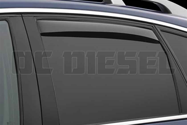 WeatherTech 81184 Rear Pair Dark Side Window Deflectors for 2001-2007 GM 6.6L Duramax LB7, LLY, LBZ