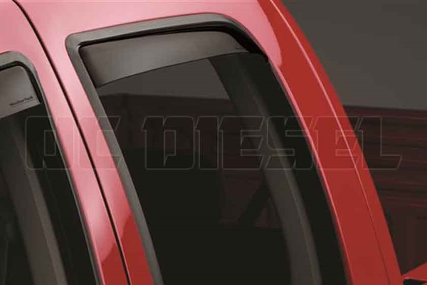 WeatherTech 81291 Rear Pair Dark Side Window Deflectors for 2003-2009 Dodge 5.9L, 6.7L Cummins