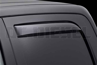 WeatherTech 81503 Rear Pair Dark Side Window Deflectors for 2010-2017 Dodge 6.7L Cummins