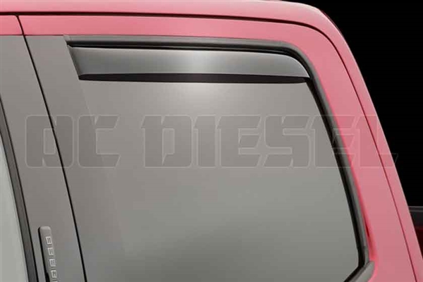 WeatherTech 81765 Rear Pair Dark Side Window Deflectors for 2017 Ford 6.7L Powerstroke