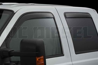 WeatherTech 82138 Dark Side Window Deflectors Set for 1999-2016 Ford 7.3L, 6.0L, 6.4L, 6.7L Powerstroke