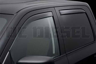 WeatherTech 82503 Dark Side Window Deflectors Set for 2010-2017 Dodge 6.7L Cummins