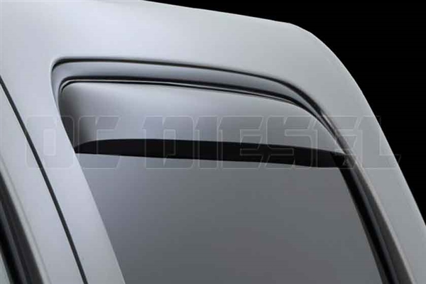 WeatherTech 83426 Rear Pair Dark Side Window Deflectors for 2007-2014 GM 6.6L Duramax LMM, LML