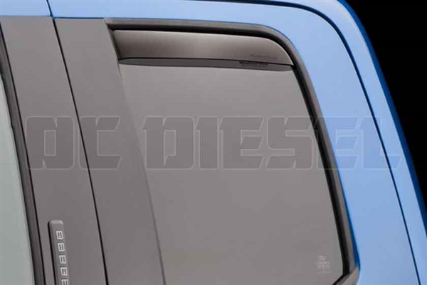 WeatherTech 83765 Rear Pair Dark Side Window Deflectors for 2017 Ford 6.7L Powerstroke