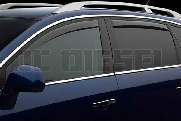 WeatherTech 84342 Dark Side Window Deflectors Set for 2016-2017 Nissan 5.0L Cummins