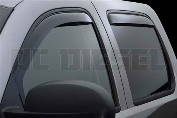 WeatherTech 84426 Dark Side Window Deflectors Set for 2007-2014 GM 6.6L Duramax LMM, LML