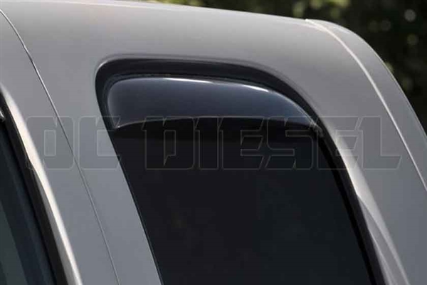 WeatherTech 85426 Rear Pair Dark Side Window Deflectors for 2007-2013 GM 6.6L Duramax LMM, LML