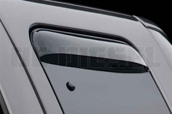 WeatherTech 87138 Rear Pair Dark Side Window Deflectors for 1999-2016 Ford 7.3L, 6.0L, 6.4L, 6.7L Powerstroke