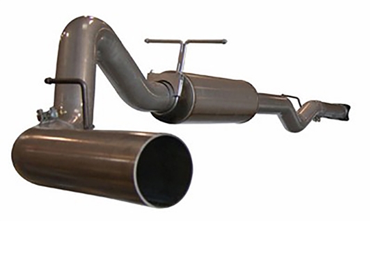 aFe Power 49-14002 Large Bore-HD 4" 409 Stainless Steel Cat-Back Exhaust System for 2006-2007 GM 6.6L Duramax LLY, LBZ