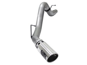 aFe Power 49-44064-P Large Bore-HD 3.5" 409 Stainless Steel DPF-Back Exhaust System for 2016 GM 2.8L Duramax LWN