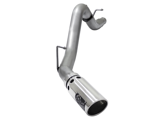 aFe Power 49-44064-P Large Bore-HD 3.5" 409 Stainless Steel DPF-Back Exhaust System for 2016 GM 2.8L Duramax LWN