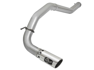 aFe Power 49-46113-P Large Bore-HD 4" 409 Stainless Steel DPF-Back Exhaust System for 2016 Nissan 5.0L Cummins