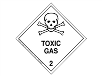 Class 2.3 Toxic Gas - 250 mm label